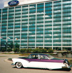 alt="1955 Crown Victoria in front of a building"
