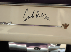 alt="1955 Crown Victoria signature on vehicle""