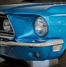 alt="1967 Ford Mustang front light"