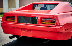 alt="Rear view of 1987 Pontiac Firebird Tojan"