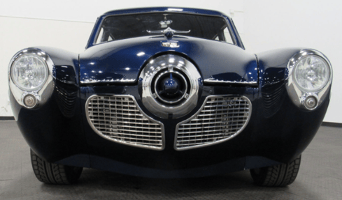 alt="1951 Studebaker Champion front grill view"