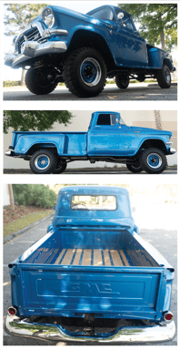 alt="different angles of a 1957 GMC 100"